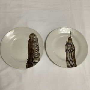 RH Stoneware plates by Mud Studios - set of 2 (B272)